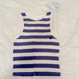 Hollister striped blue tank